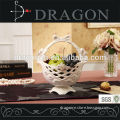 Newly design hollow out carved decorative ceramic fruit bowl